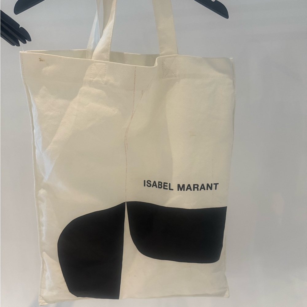 Isabel Marant Graphic White and Black Tote - Picture 2 of 4